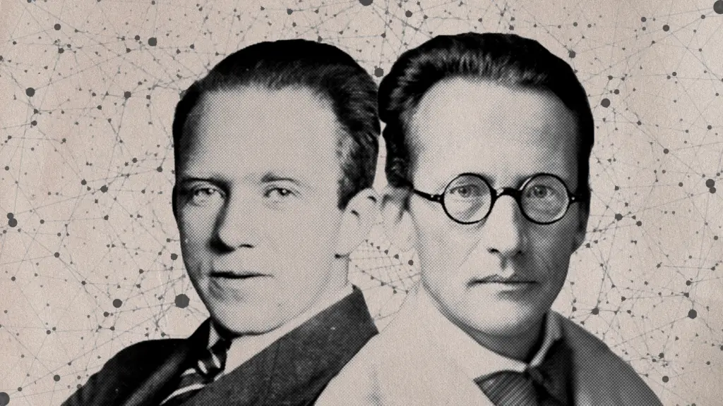 Werner Heisenberg (izquierda) y Erwin Schrödinger (derecha), padres de la mecánica cuántica