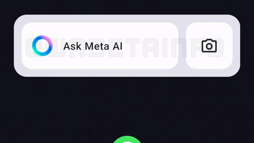 Nuevo widget de WhatsApp para usar Meta AI