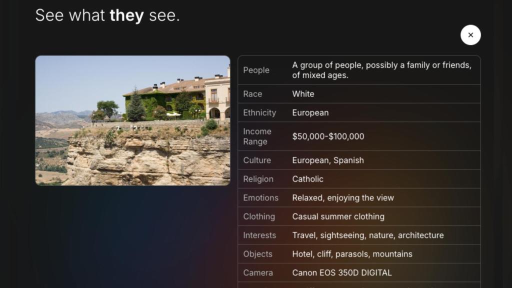 Análisis de imagen sin personas