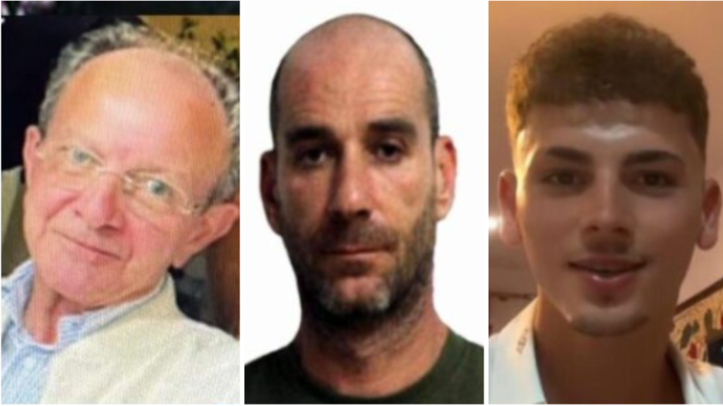 Los tres fugitivos arrestados por la Policía.