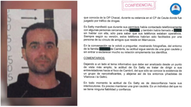 El imán de Ripoll y un fragmento del informe.