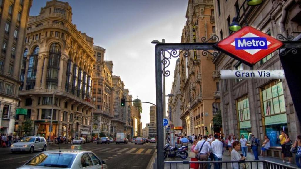 Estación de Metro de Gran Vía de Madrid.