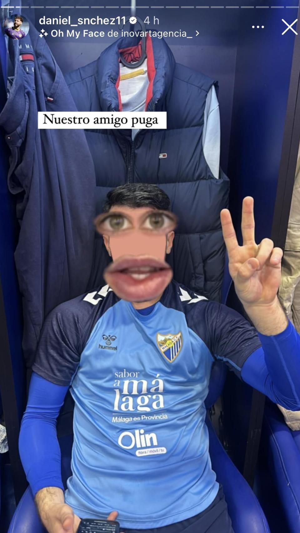 Carlos Puga, jugador del Málaga CF