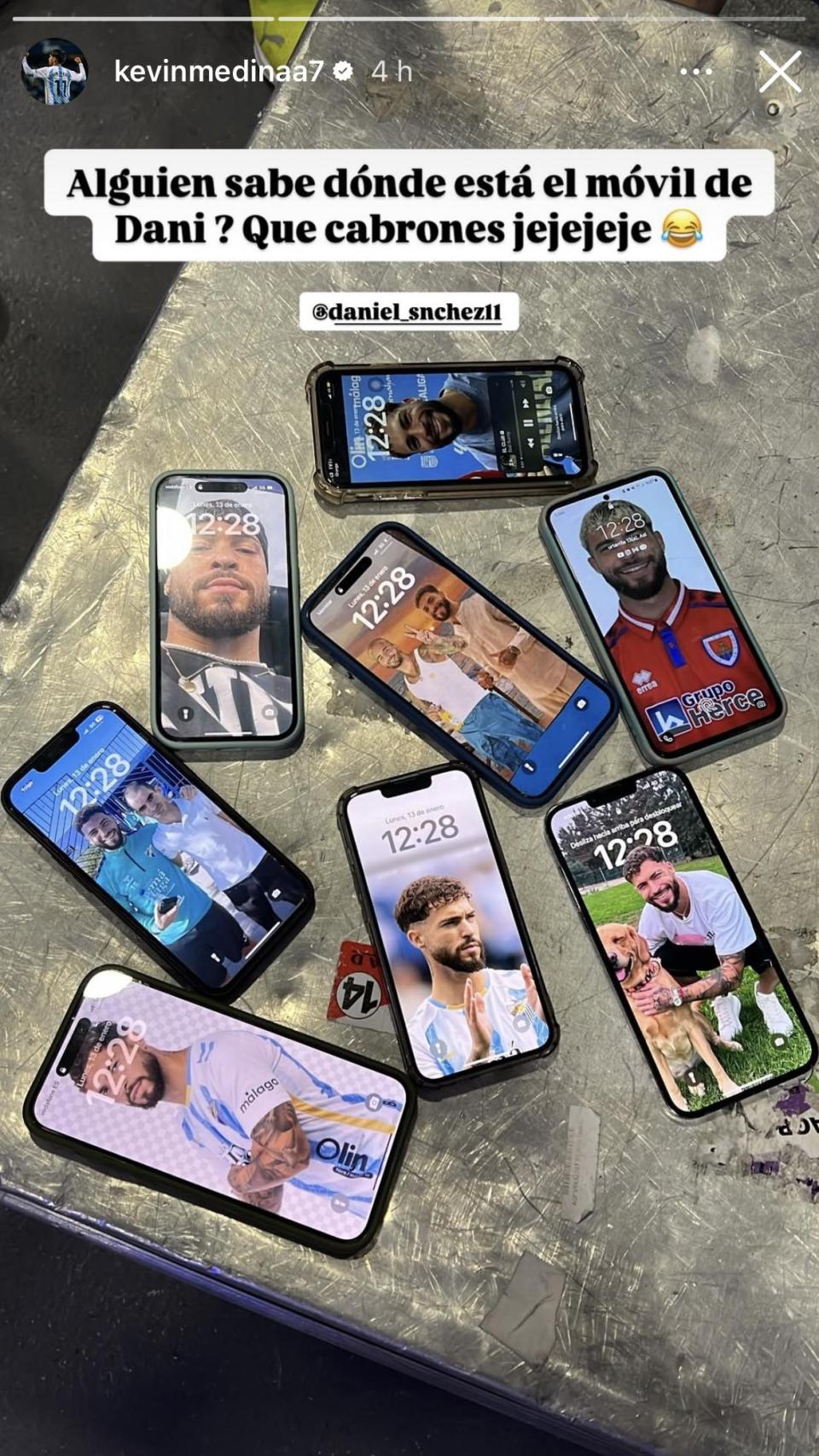 Trolleo a Dani Sánchez en el vestuario del Málaga CF