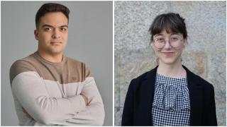 Nicolás, graduado en Ingeniería Informática y Uxía, en Periodismo. Ambos en la Universidad de Santiago  de Compostela.
