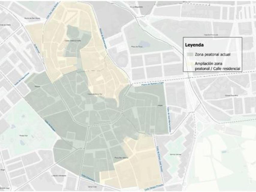 Zona Bajas Emisiones en Huesca.