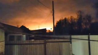 Imágenes del ataque a la planta química de Bryansk en la localidad de Seltsovov