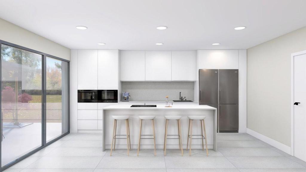 Interior de la casa CUBE 350