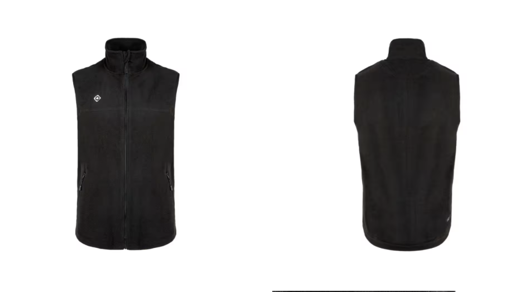 Chaleco de tejido de forro polar.