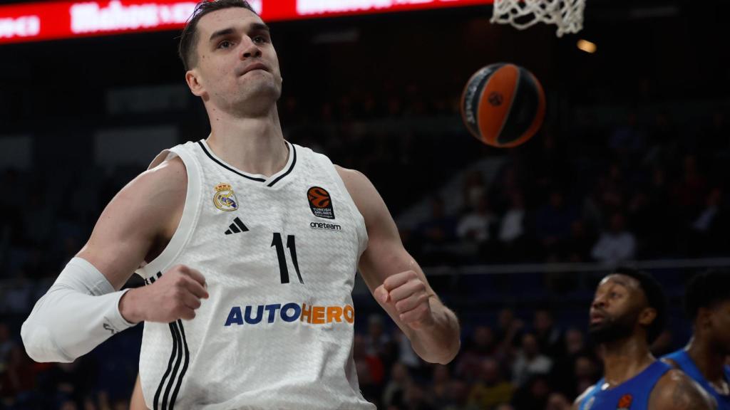 Mario Hezonja, durante el partido contra Maccabi.