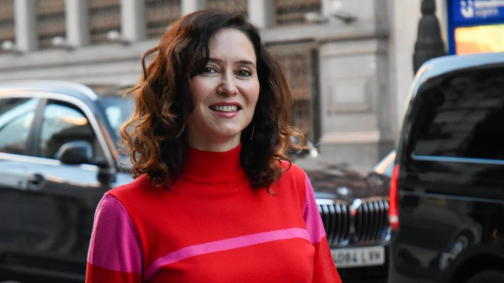 Isabel Díaz Ayuso este martes, 14 de enero, en la capital de España.