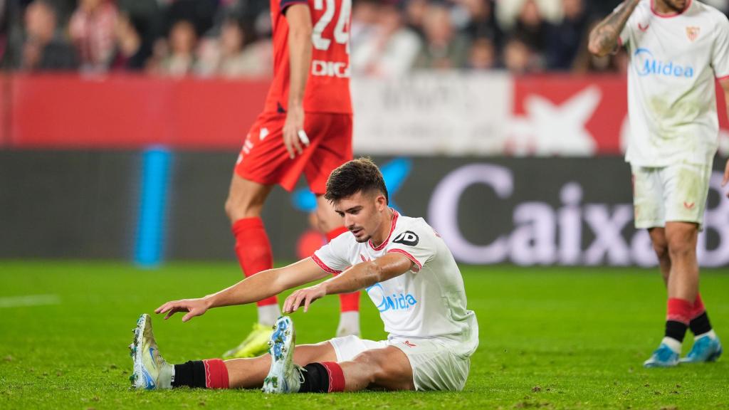 Kike Salas, durante un partido con el Sevilla.