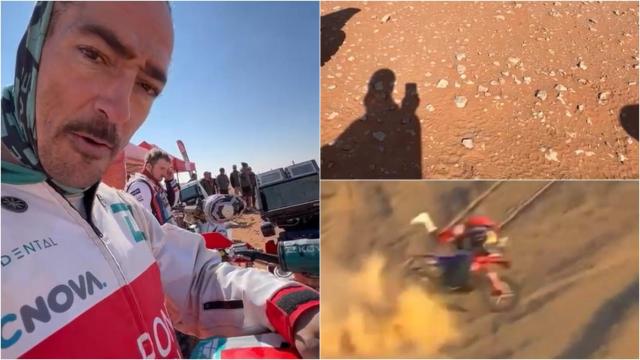 Javi Vega explica el accidente de Tosha Schareina en el Dakar.