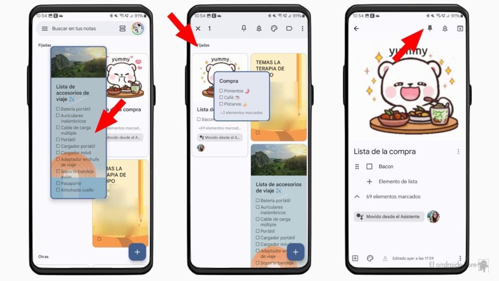 Organización de listas