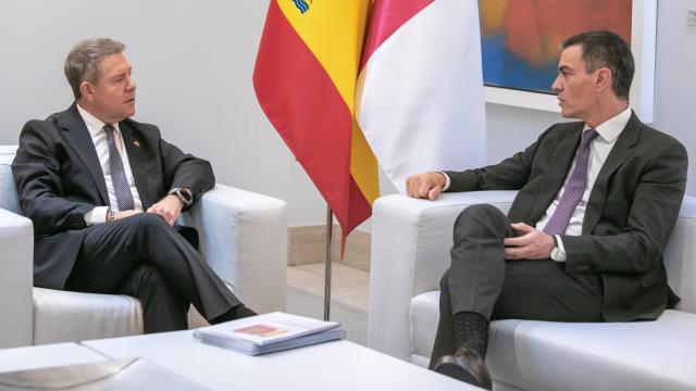 Emiliano García-Page y Pedro Sánchez, el pasado mes de octubre en La Moncloa.