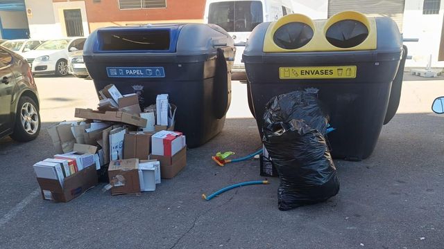 Suciedad en Talavera. Foto: PSOE.