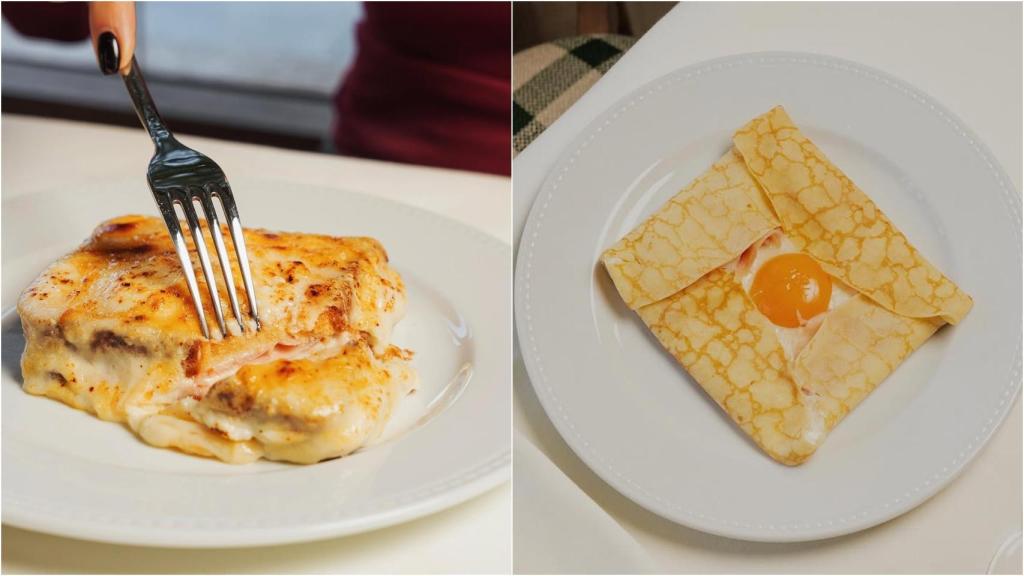 Varios platos de Chez Madrid.