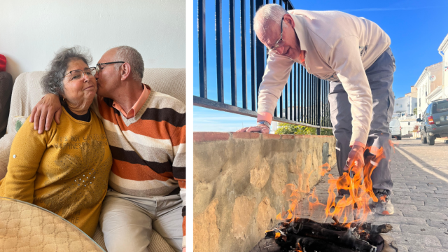 Un montaje con imágenes de Sebastián y Estrella.