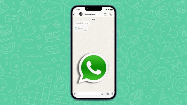 Un mensaje temporal en WhatsApp.