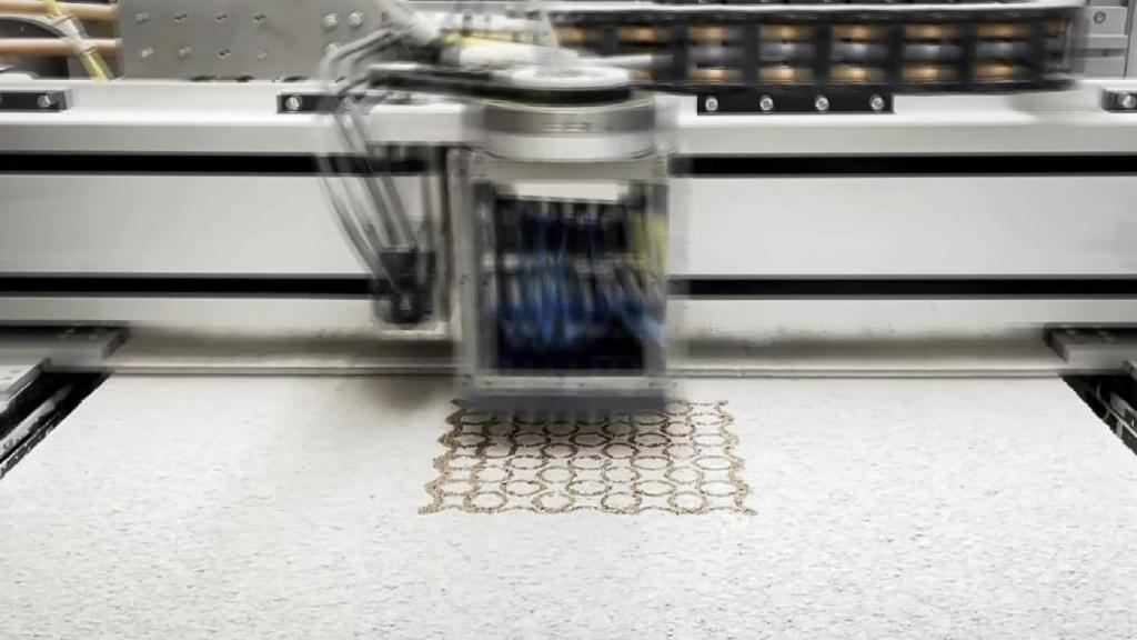 Proceso de impresión en 3D de la baldosa