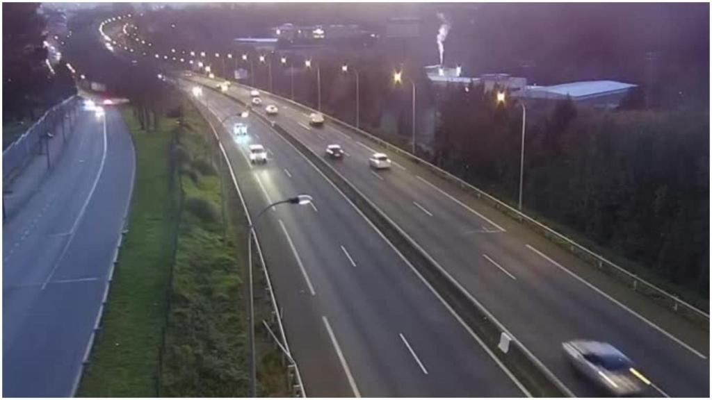 Inmediaciones de la AP-9 donde se produjo el accidente