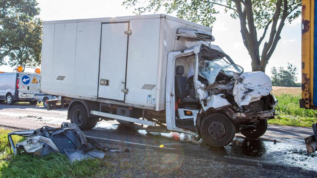 Una furgoneta accidentada, en una foto de archivo.