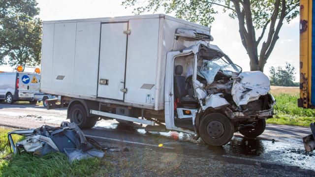 Una furgoneta accidentada, en una foto de archivo.