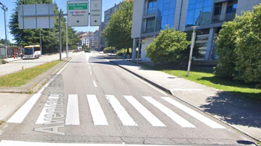 Avenida do Mestre Mateo, en Santiago.