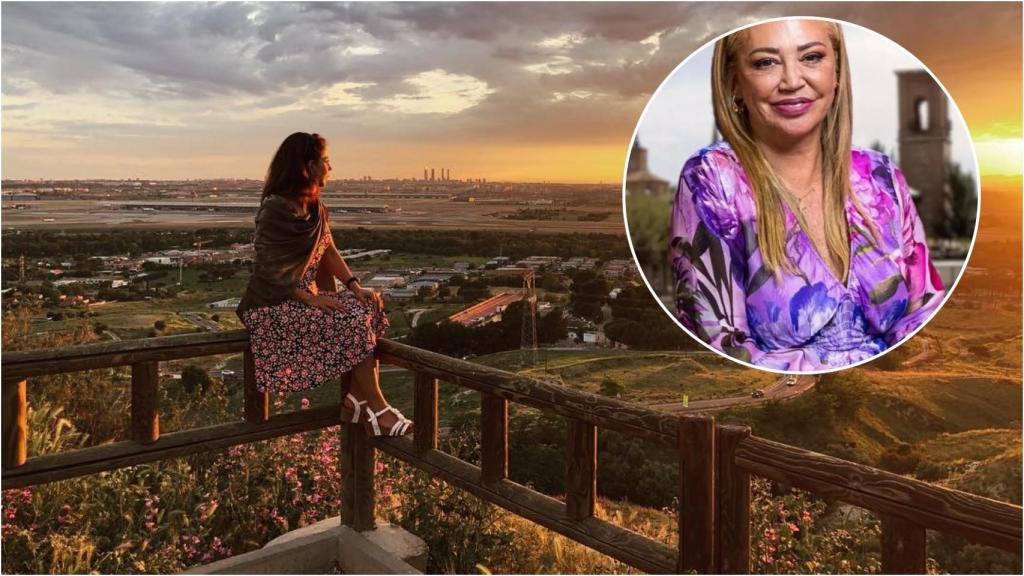 Vista de Madrid desde uno de los miradores de Paracuellos de Jarama.