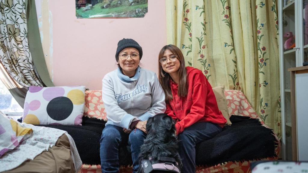 Rocío junto a su hija, Gabriela.