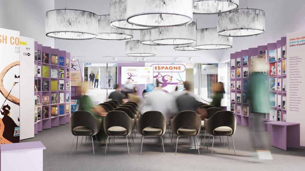 Vista del Pabellón de España en el Festival de Cómic de Angulema. Foto cedida por el Ministerio de Cultura