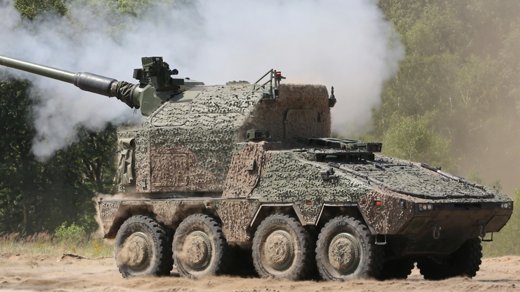 RCH 155 en unas pruebas de tiro