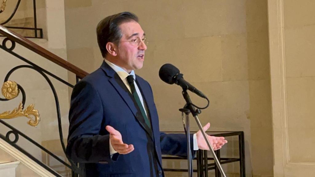 El ministro de Asuntos Exteriores, José Manuel Albares, este miércoles en Beirut.