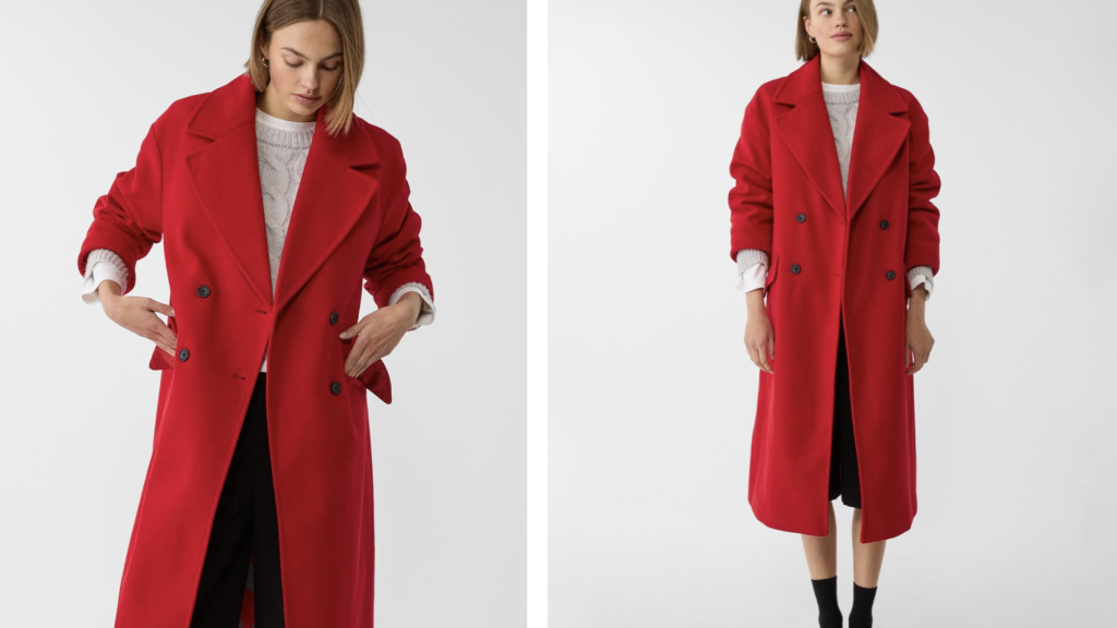 Abrigo largo oversize.