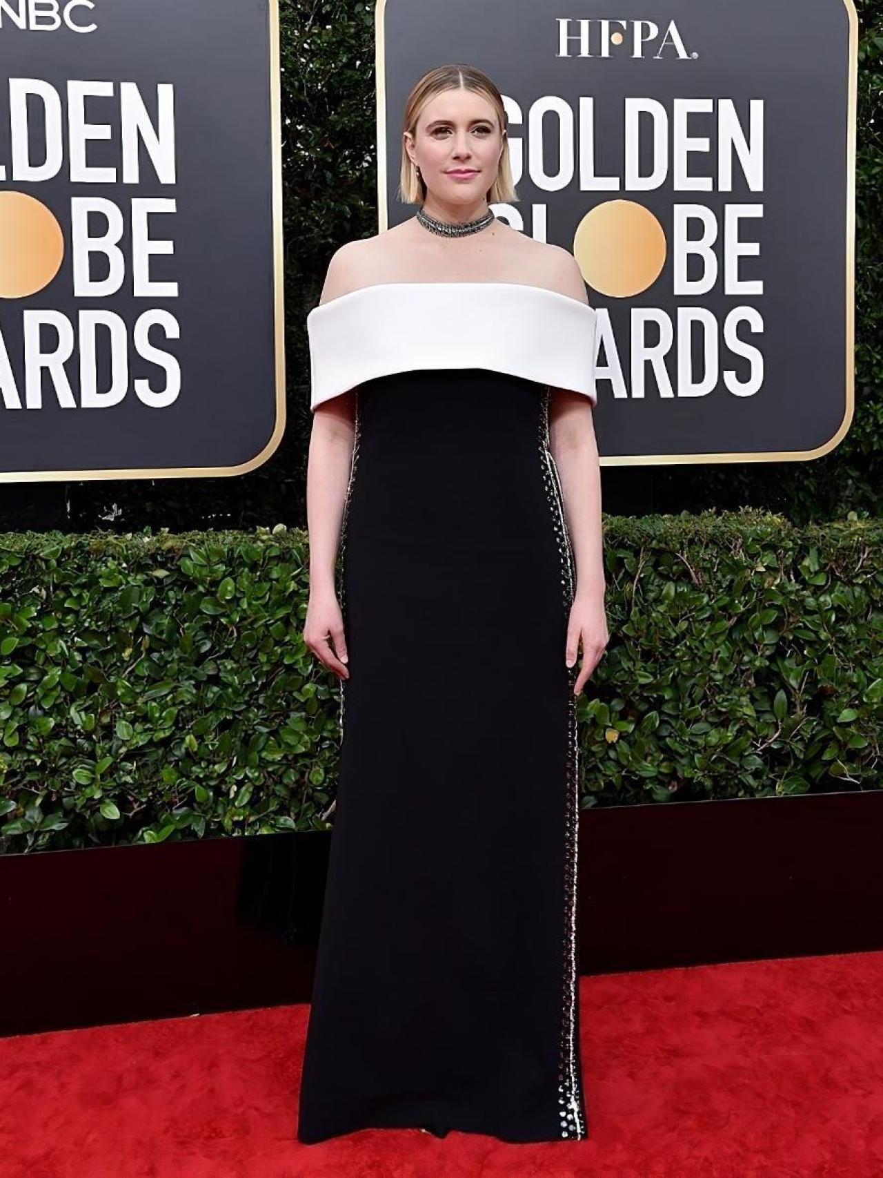 Greta Gerwig, en la ceremonia de los Globos de Oro 2020.