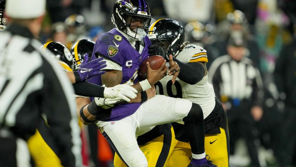Lamar Jackson, durante un partido.