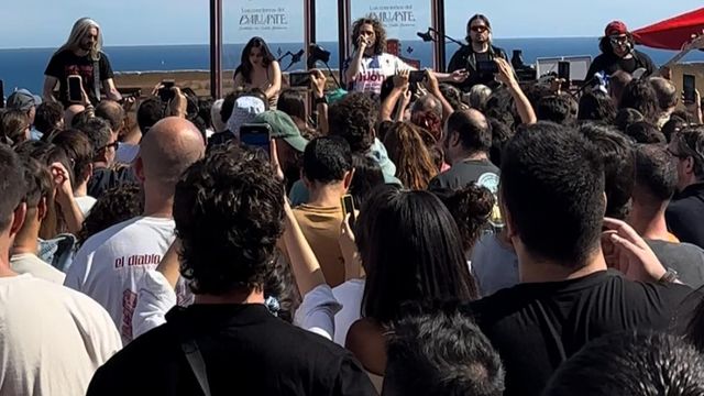 Uno de los anteriores conciertos en el baluarte del Castillo de Santa Bárbara de Alicante.