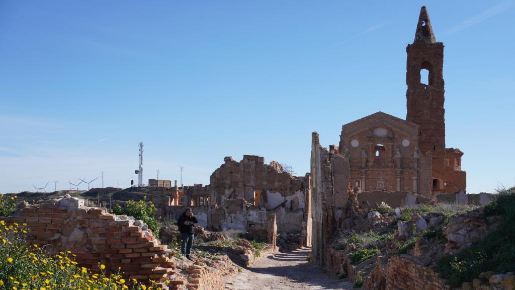 Estado actual de las ruinas del pueblo viejo de Belchite.