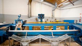 Interior de la empresa Instalaza, en el centro de Zaragoza.