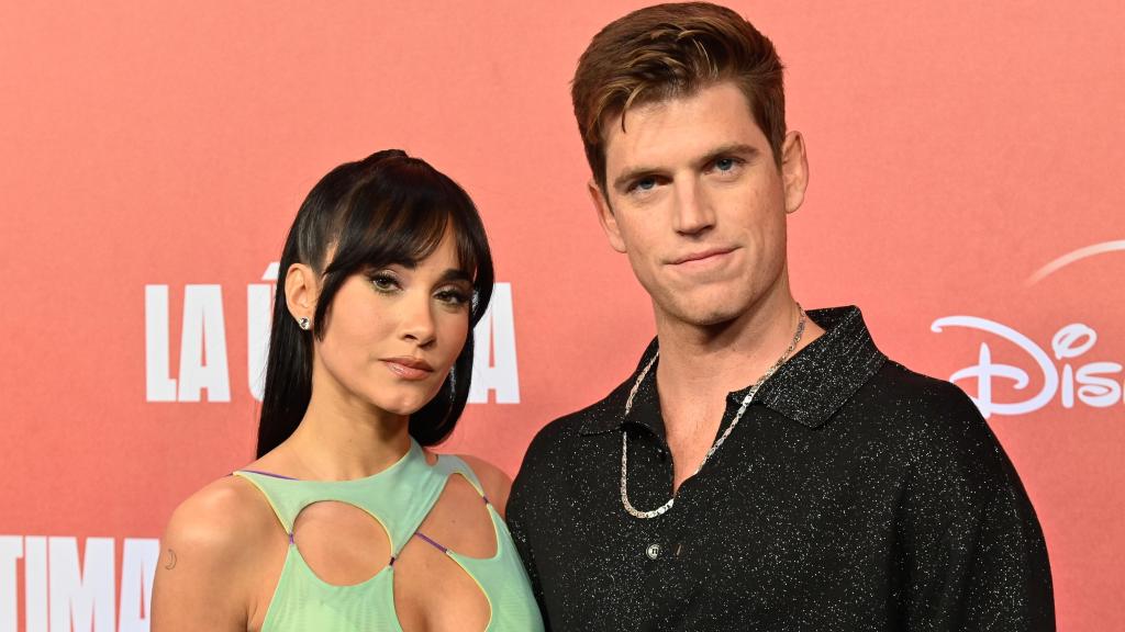 Aitana y Miguel Bernardeau en la presentación de 'La último'.