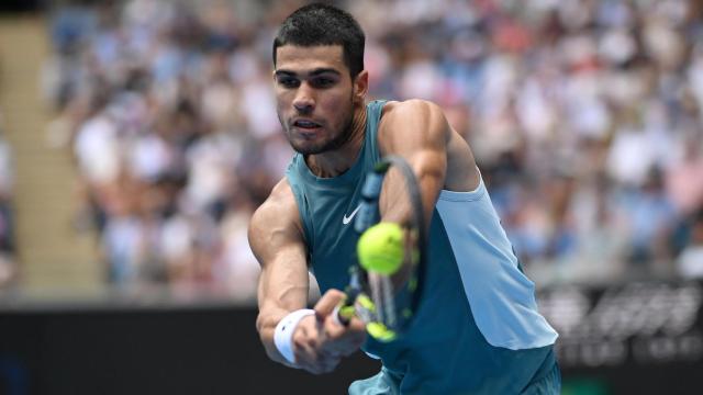Carlos Alcaraz, en el Open de Australia 2025