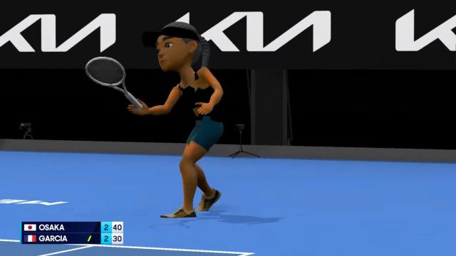 Captura de un partido del Australian Open emitido por la cuenta oficial