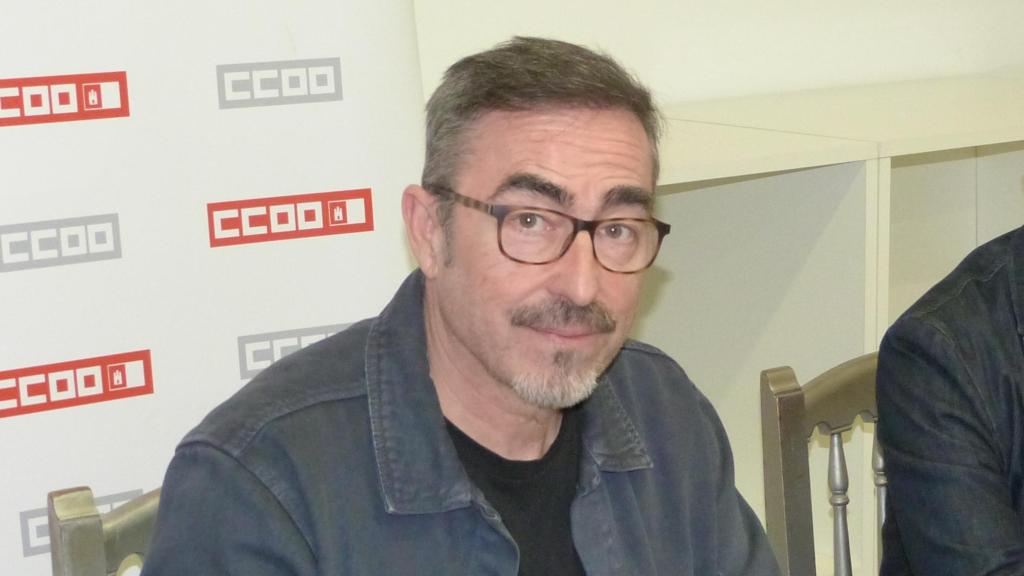 Paco de la Rosa, secretario provincial de CCOO Castilla-La Mancha junto a Marcelo Ortega, secretario de Comunicación.