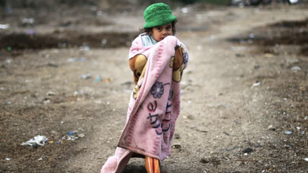 Una niña en la Franja.