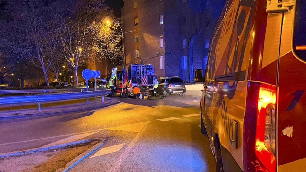 Una ambulancia de Samur en Usera.