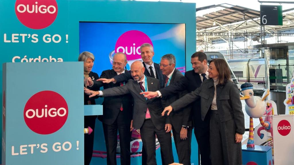 Un momento de la inauguración de Ouigo en Málaga.