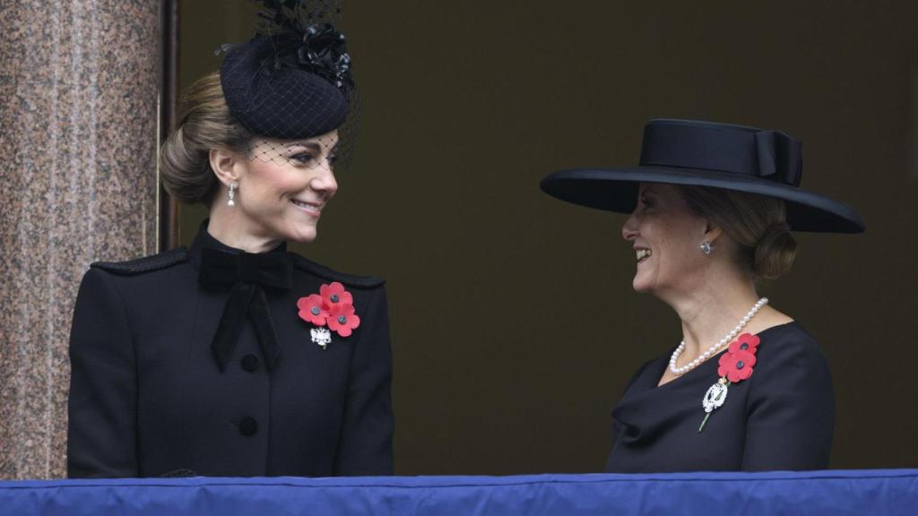 Sophie de Edimburgo y Kate Middleton, en el Remembrance Day 2024.