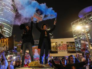 Celebraciones del acuerdo del alto el fuego en Gaza entre Israel y Hamás.