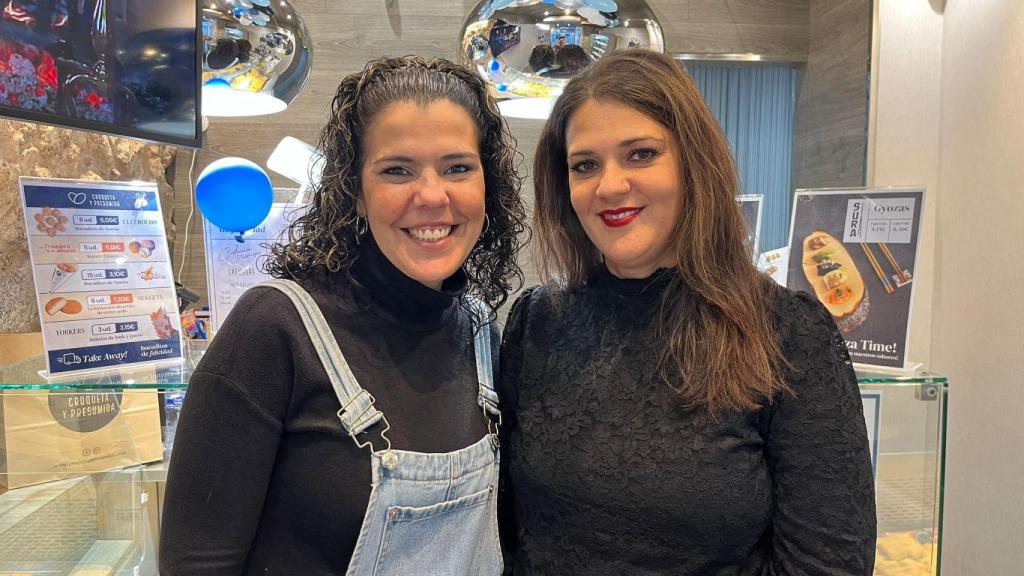 Angie y Adriana, propietarias de Croqueta y Presumida en A Coruña