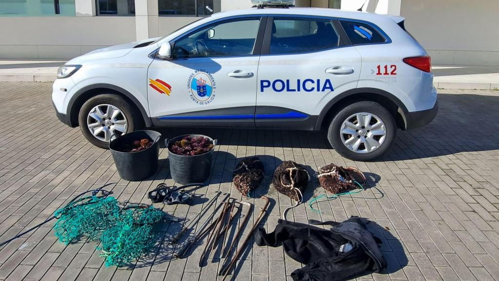 Marisco incautado en A Coruña